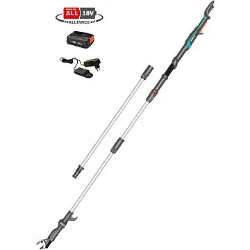 Gardena Akumulátorové teleskopické nůžky na větve HighCut 360/18V P4A - sada (970632801)