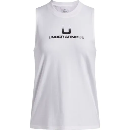 Under Armour VARSITY U TANK Dámské tílko, bílá, velikost S