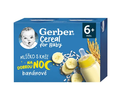 Gerber Cereal Mlíčko s kaší banánové 6m+ 2x200 ml