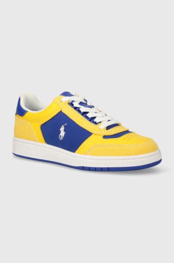 Sneakers boty Polo Ralph Lauren Polo Crt Spt žlutá barva, 809931572004