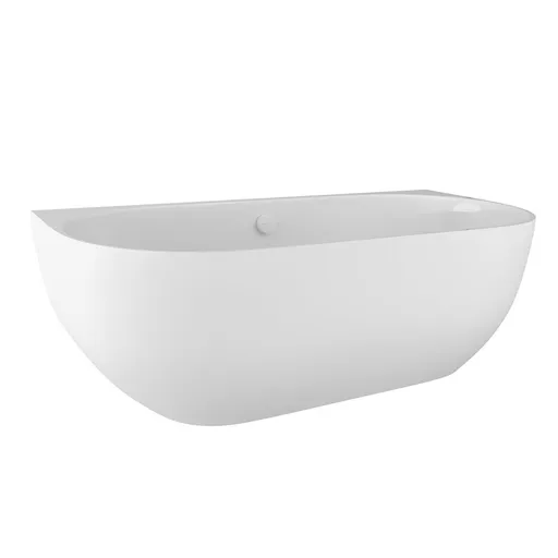 POLYSAN PAGODA nástěnná vana litý mramor 170x85x58cm, bílá 72976