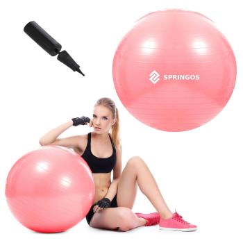 Springos Fitneszlabda - 75 cm - Rózsaszín