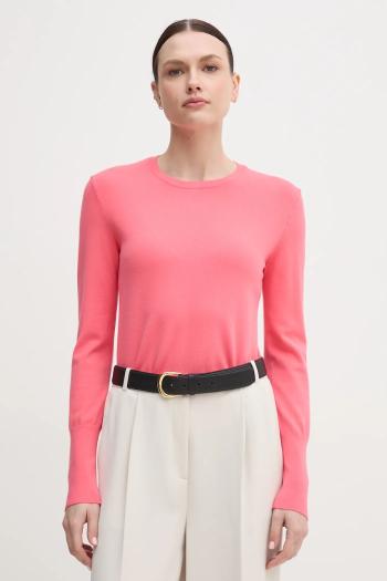 Sveter United Colors of Benetton dámsky, ružová farba, tenký, 104HD10CB