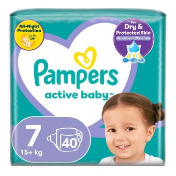 Pampers Active Baby Maxi Pack vel. 7 15+ kg dětské pleny 40 ks