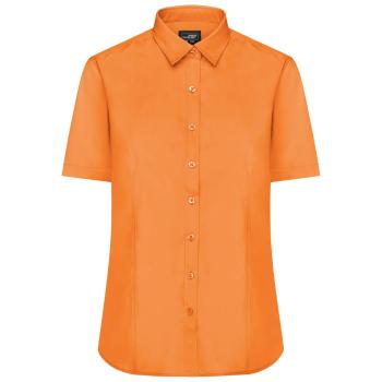 James & Nicholson Dámská košile s krátkým rukávem JN679 - Oranžová | XXXL