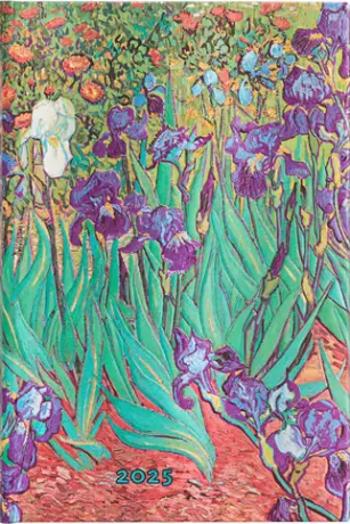 Diář Paperblanks 12M 2025 Van Gogh’s Irises Mini HOR