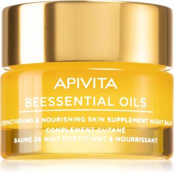 Apivita Beessential Oils Strengthening & Nourishing Night Balm noční pleťový balzám pro výživu a hydrataci 15 ml