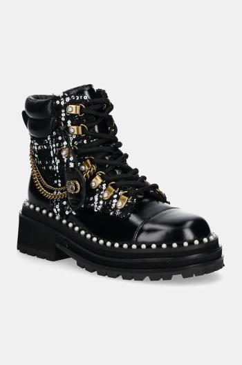 Kožené workery Kurt Geiger London Chelsea Combat Boot dámské, černá barva, na platformě, 3423801619