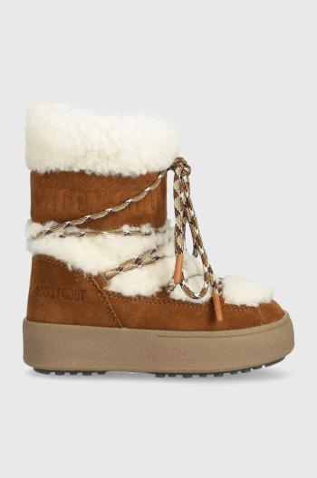 Dětské sněhule Moon Boot 34300800 MB JTRACK SHEARLING béžová barva