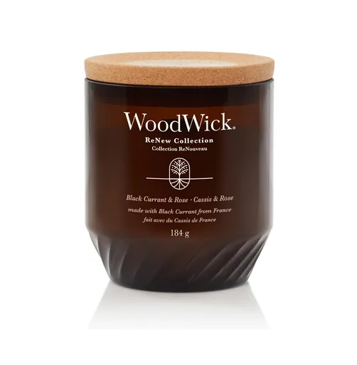 Wood Wick ReNew Vonná svíčka Black Currant & Rose 184 g