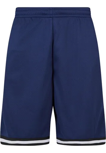 Urban Classics Stripes Mesh Shorts darkblue/black/white - S