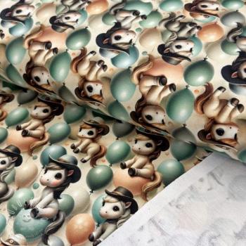 Szabadidő anyag Happy horse design B digital print