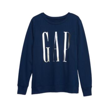 GAP CREWNECK LOGO Dámská mikina, tmavě modrá, velikost