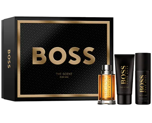 Hugo Boss Boss The Scent - EDT 100 ml + deodorant ve spreji 150 ml + sprchový gel 100 ml