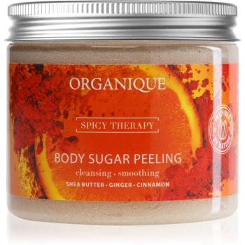 Organique Spicy Therapy cukrový peeling pro zpevnění pokožky 200 ml