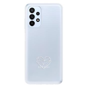 Odolné silikonové pouzdro iSaprio - čiré - Digital Love - Samsung Galaxy A23 / A23 5G