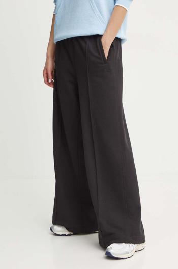 Bavlněné tepláky adidas Originals Essentials Pintuck Wide Leg černá barva, IW5739