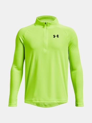 Under Armour UA Tech 2.0 1/2 Zip Triko dětské Zelená