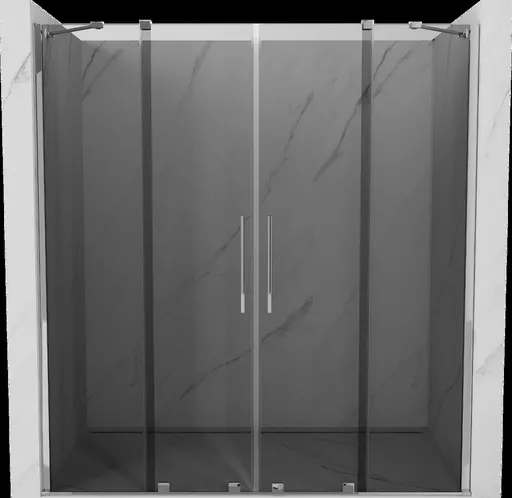 MEXEN/S Velar Duo posuvné sprchové dveře 180, grafit, chrom 871-180-000-42-01