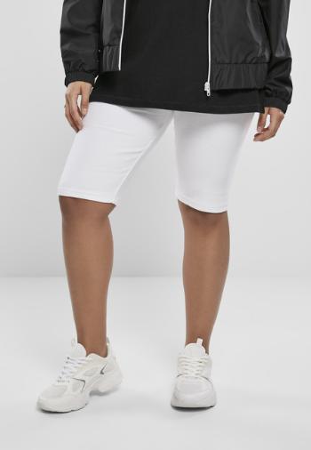 Urban Classics Ladies High Waist Cycle Shorts white - L