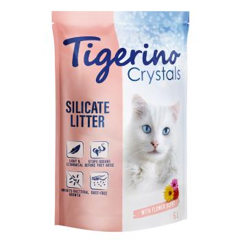 5 + 1 ingyen! 6 x 5 l Tigerino Crystals macskaalom - Virág