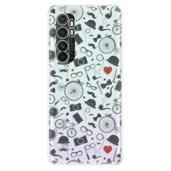 Odolné silikonové pouzdro iSaprio - Vintage Pattern 01 - black - Xiaomi Mi Note 10 Lite