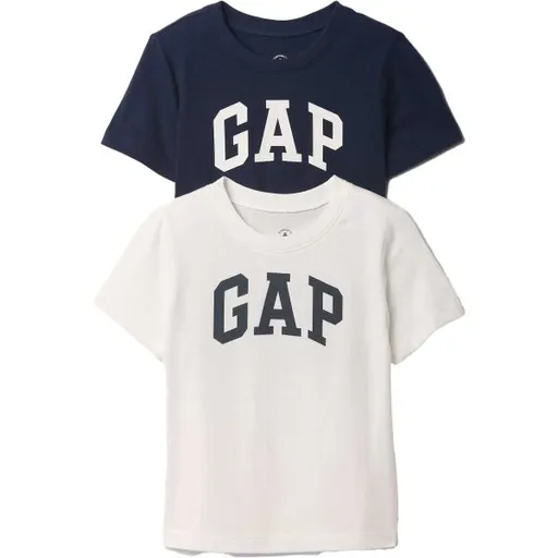 GAP V-BF LOGO TEE 2PK Dětské tričko, tmavě modrá, velikost