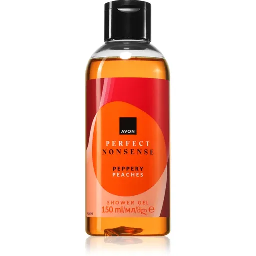 Avon Perfect Nonsense Peppery Peaches parfémovaný sprchový gel pro ženy 150 ml
