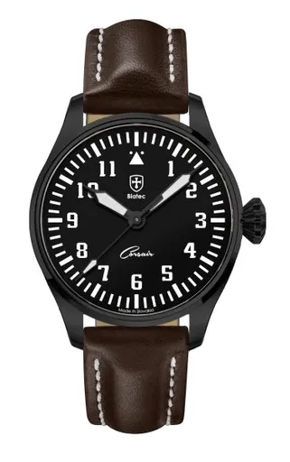 Biatec Corsair Vintage 02 - Tmavě hnědý kožený řemínek