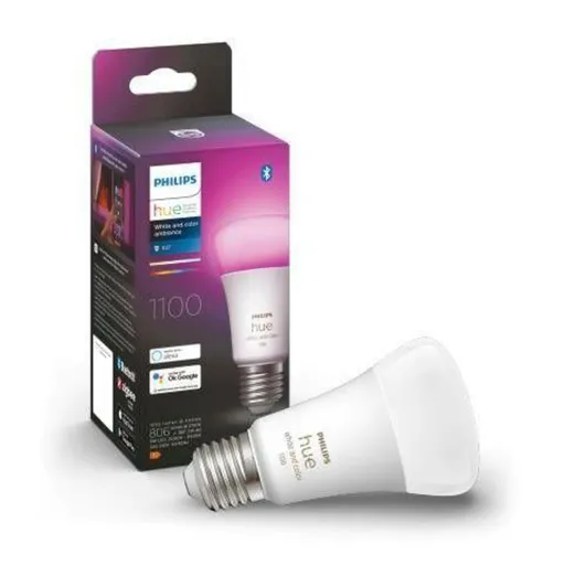 PHILIPS HUE Hue Bluetooth LED White and Color Ambiance žárovka Philips 8719514291171 E27 A60 9W 1100lm 2000-6500K RGB stmívatelná