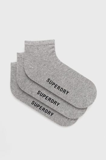 Ponožky Superdry pánské, šedá barva