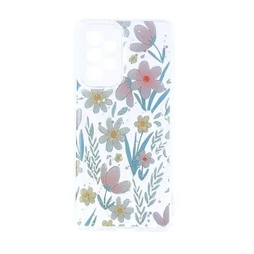 TopQ Kryt Glitter Samsung A53 5G Kreslené květy 94646 (94646)