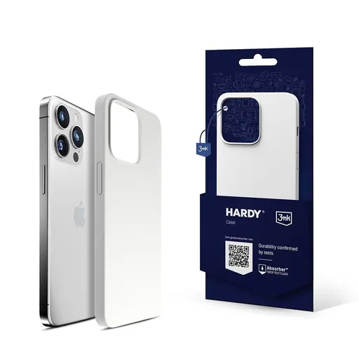 3mk ochranný kryt HARDY Silicone MagCase pro Apple iPhone 15 Pro, Silver-White