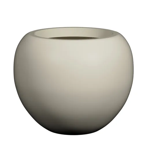 Květináč Stream, hedvábně bílá, více velkostí - Pottery Pots Velikost: XS - ⌀ 44,8, v. 36,8 cm