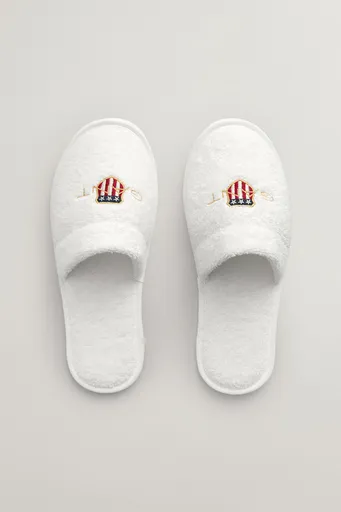 DOMÁCI OBUV GANT ARCHIVE SHIELD TERRY SLIPPERS WHITE