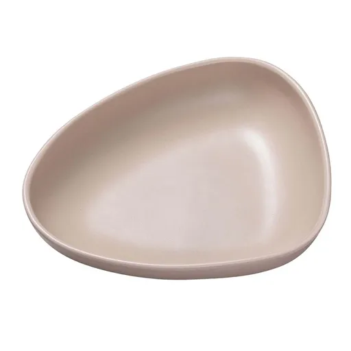 Hluboký talíř CURVE 22 cm, písková, kamenina, LIND DNA