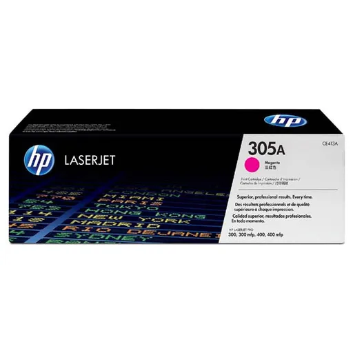 HP CE413A - originální toner HP 305A, purpurový, 2600 stran
