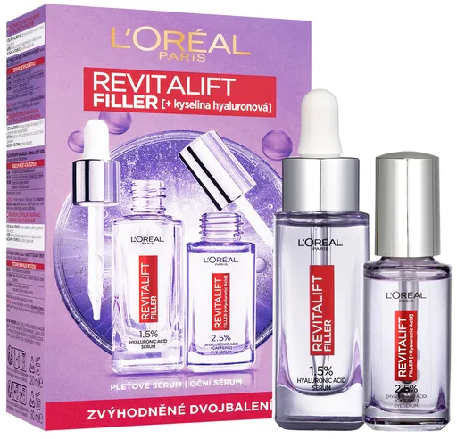 L'Oréal Paris Dárková sada pleťové péče s kyselinou hyaluronovou Revitalift Filler