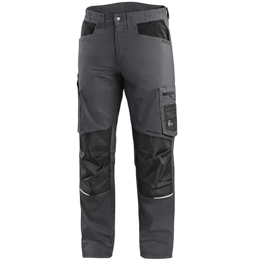 Canis (CXS) Pánské pracovní kalhoty CXS SOLIS FLEX - Šedá / černá | 50