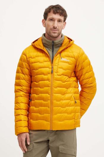 Péřová sportovní bunda Jack Wolfskin Passamani oranžová barva, A61831