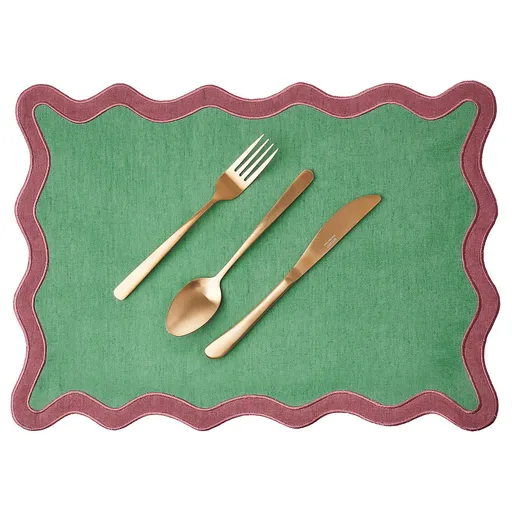 CHICHI Prostírání 47 x 33 cm - zelená/červená