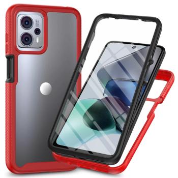 DUAL Obojstranný kryt s fóliou Motorola Moto G13 / G23 červený