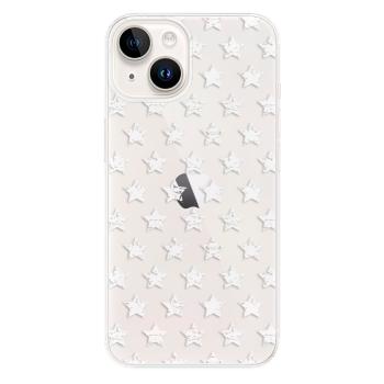 Odolné silikonové pouzdro iSaprio - Stars Pattern - white - iPhone 15 Plus