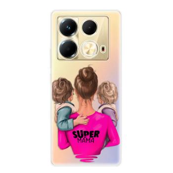 Odolné silikonové pouzdro iSaprio - Super Mama - Two Boys - Infinix Note 40