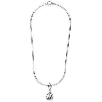 Had řetízek stříbrný 3mm s přívěskem - lodička (16217)