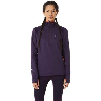 ASICS WINTER RUN LS HOODIE Dámská mikina, fialová, velikost