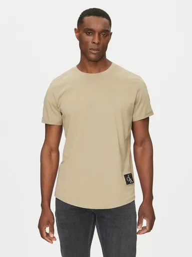 Calvin Klein pánské tmavě béžové tričko J30J323482 XXL