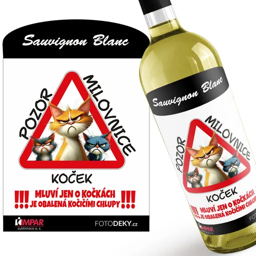 Víno Pozor milovnice koček (Druh Vína: Bílé víno)
