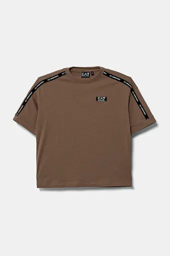 Dětské bavlněné tričko EA7 Emporio Armani