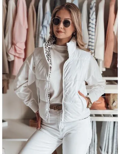 Dámská krátká oboustranná vesta CHIPUFF bílá